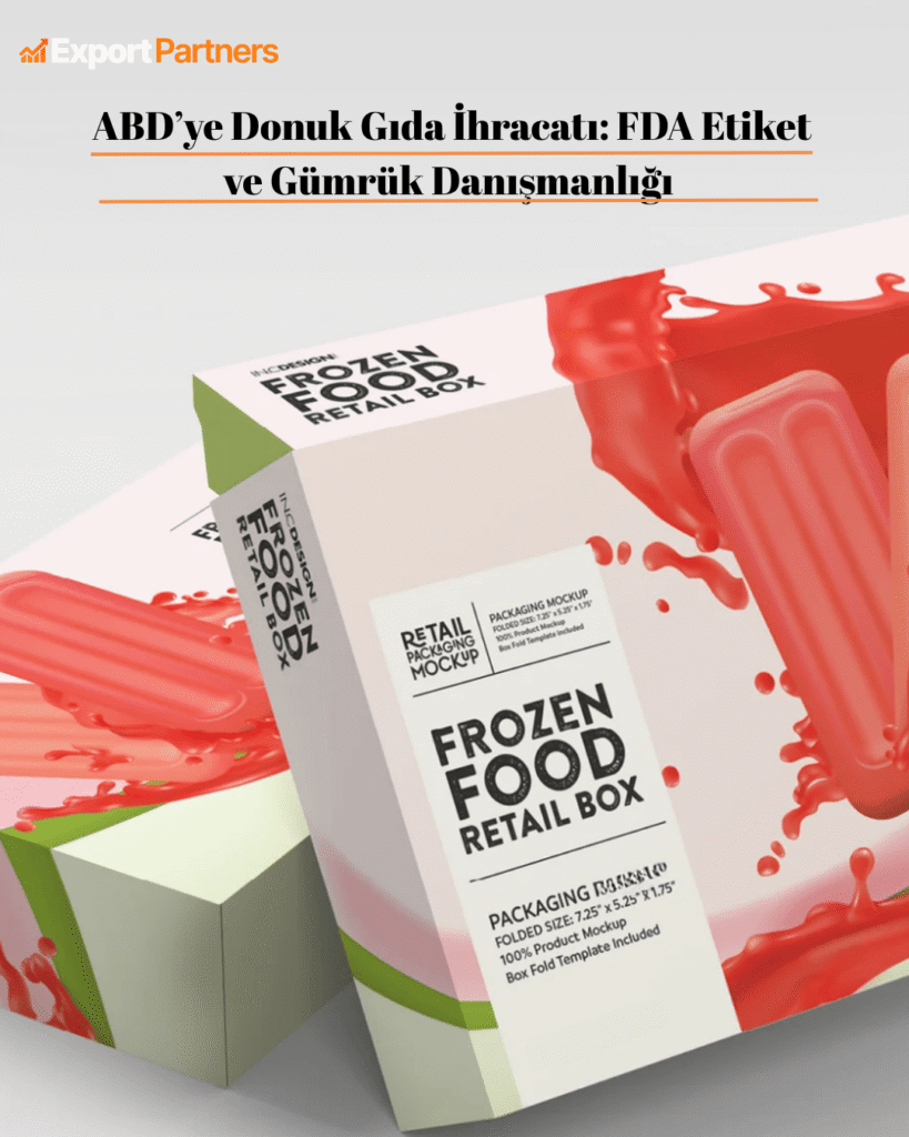 FDA kaydı - donuk gıda