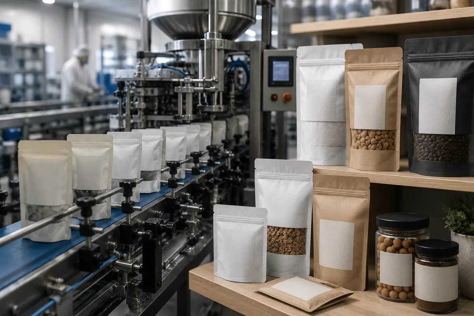 Gıda paketleme hattı ve kraft ambalajlı ürünler; FDA tesis kaydı