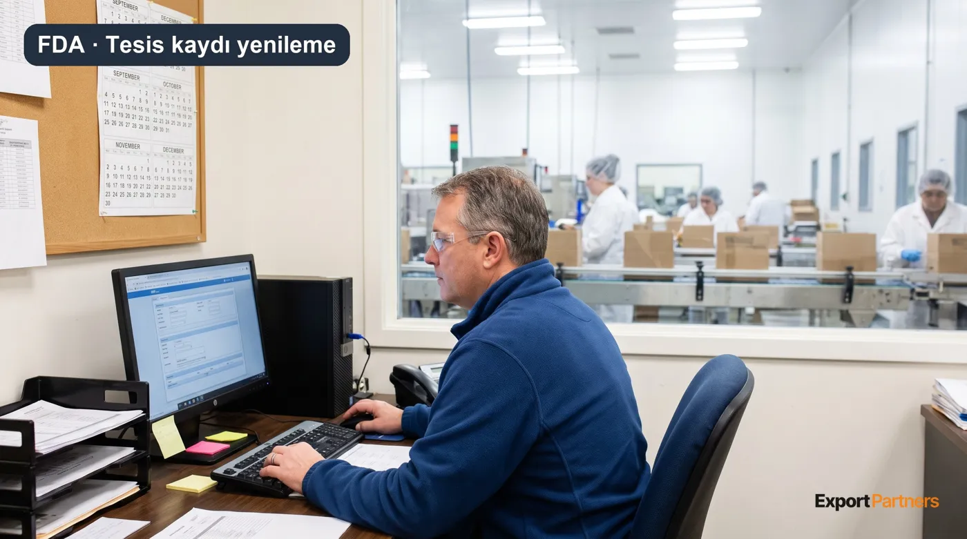 FDA tesis kaydı yenileme: kalite sorumlusu kayıt formunu dolduruyor