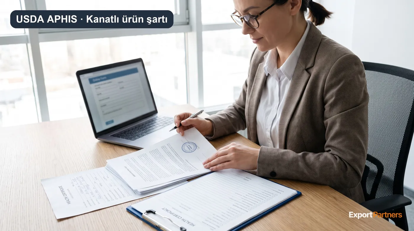 USDA APHIS: danışman ithalat izni ve sertifika belgelerini inceliyor